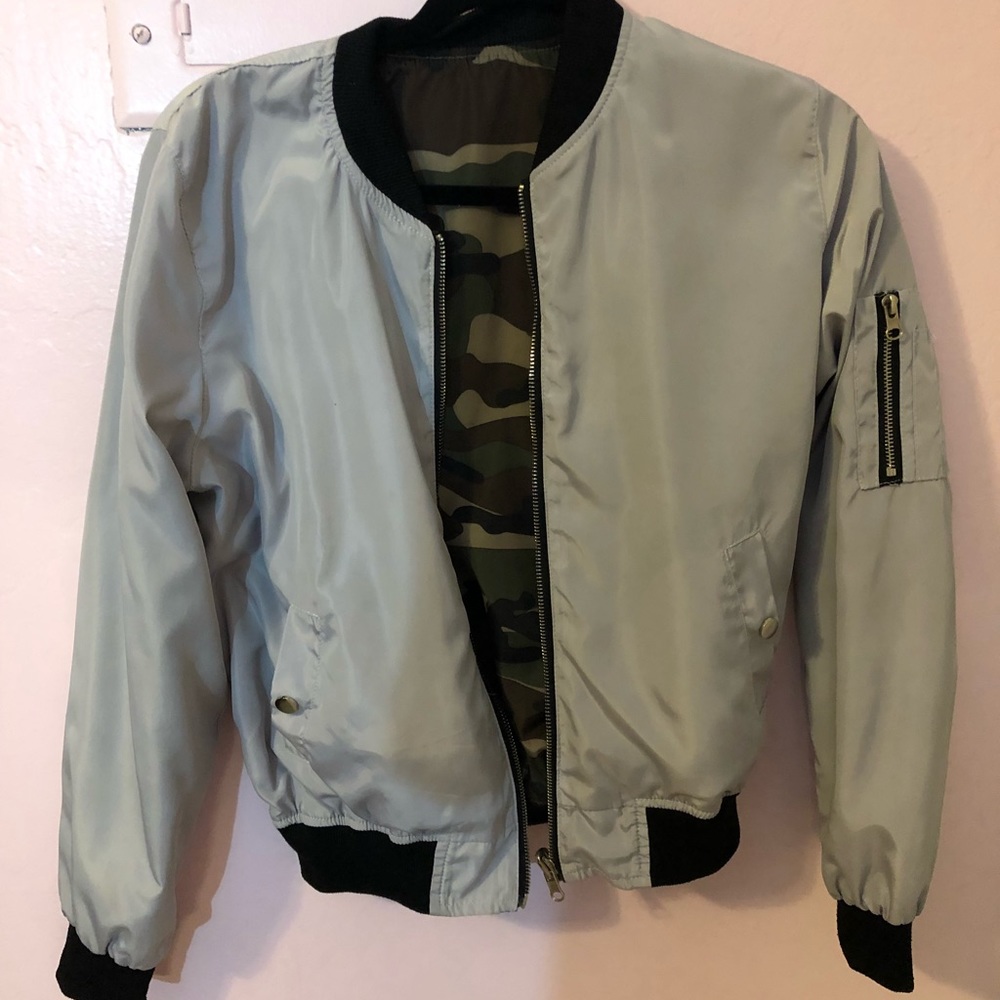 Double sided bomber jacket